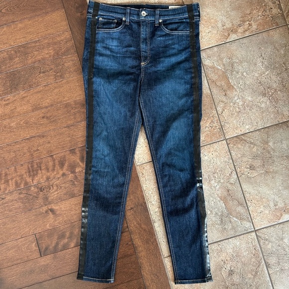 rag & bone Mad River Tuxedo Skinny Ankle Jeans - Picture 3 of 9